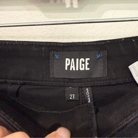 Paige Meadow Coated Utility Button Front Midi Skirt in Black Fog 27 - Picture 4 of 7